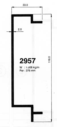 alumunium Curtain Wall-Curtain Wall Group 2956